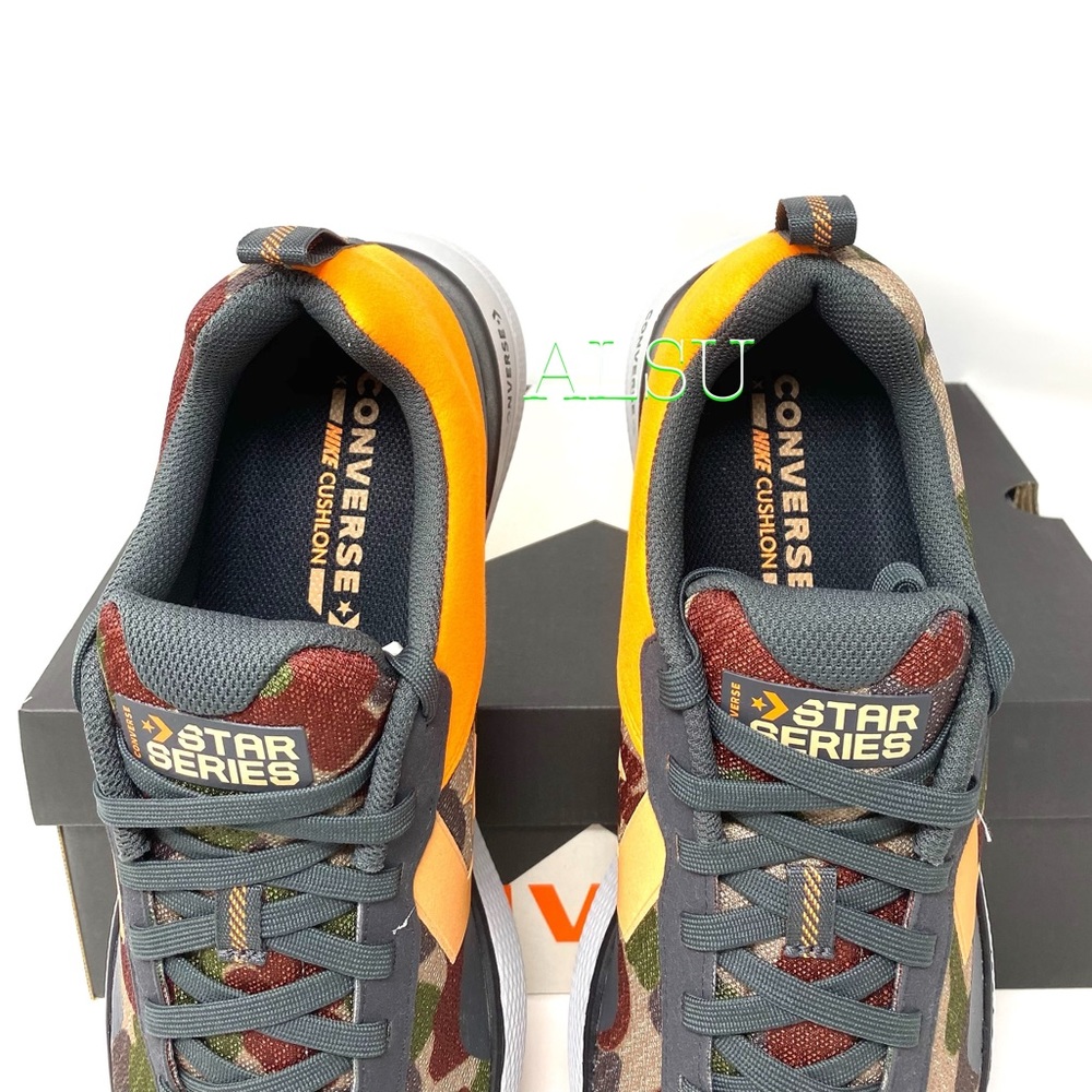 💖MEGA SALE💖Converse Men's  Canvas Low   Star Series Run OX Khaki Camo 166443C - Picture 5 of 11
